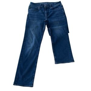 AMERICAN EAGLE MENS AIRFLEX
ORIGINAL BOOTCUT DENIM BLUE JEANS SIZE 30 X 32